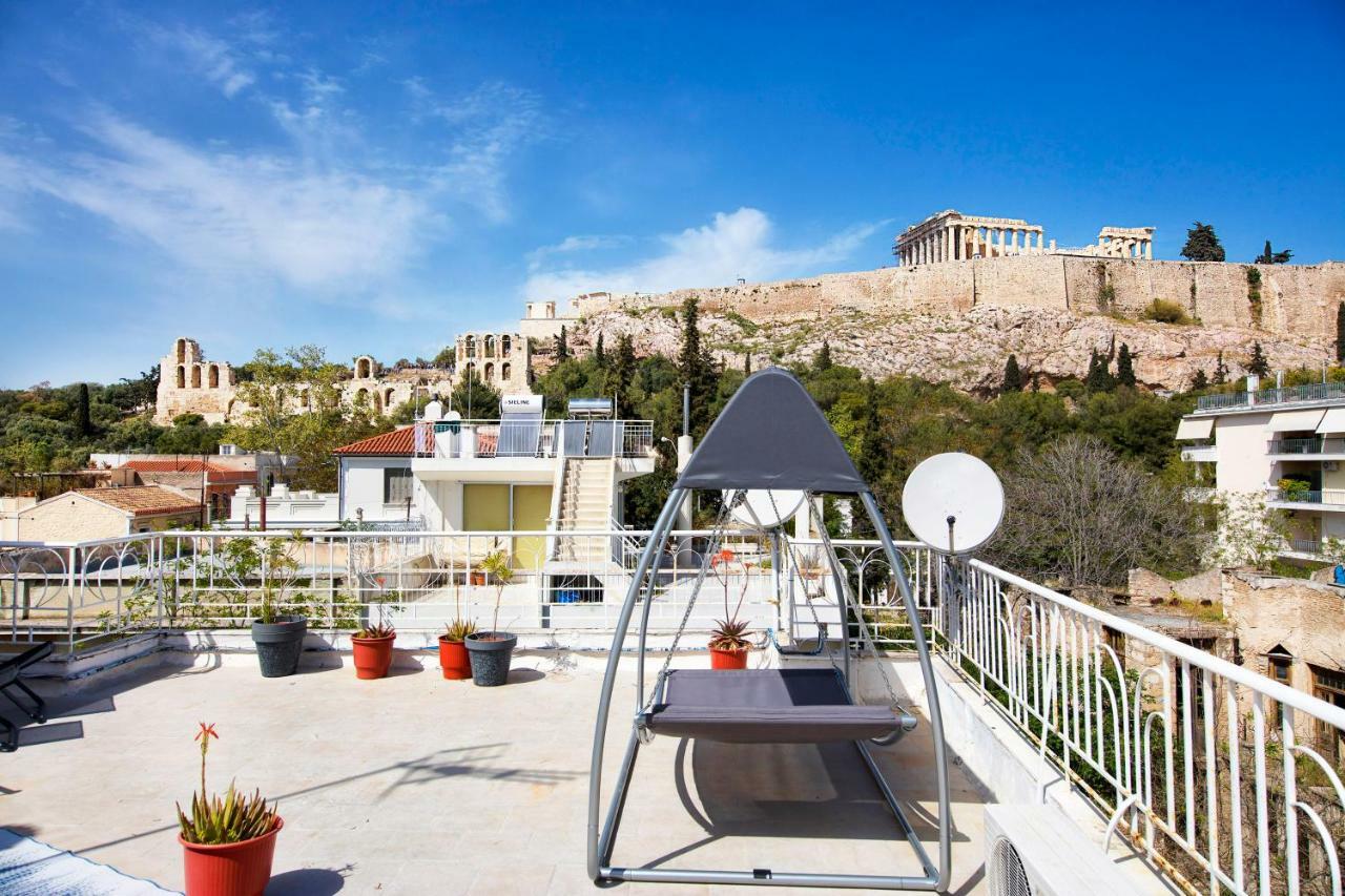 Your Home Under The Acropolis, Roofdeck With View! 雅典 外观 照片